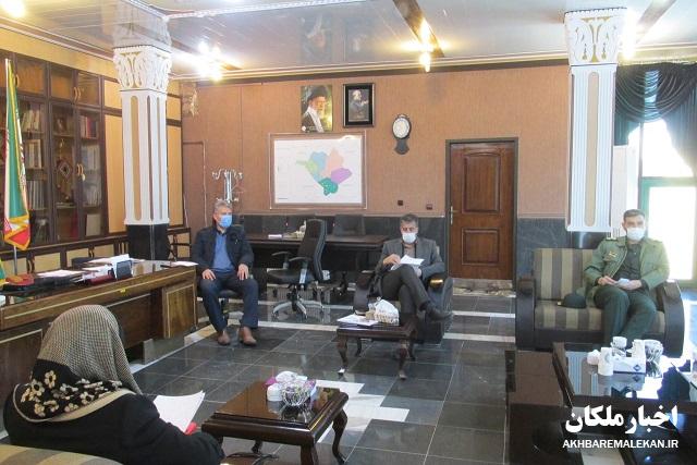 جلسه طرح حاج قاسم سلیمانی جهت کنترل بیماری کرونا در شهرستان ملکان برگزار شد