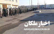 گزارش تصویری اخبار ملکان از مراسم صبحگاه مشترک بمناسبت گرامیداشت هفته دفاع مقدس در سپاه ملکان