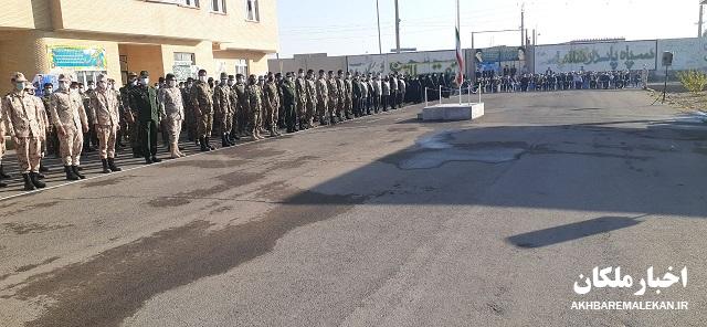 گزارش تصویری اخبار ملکان از مراسم صبحگاه مشترک بمناسبت گرامیداشت هفته دفاع مقدس در سپاه ملکان