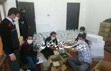 راه اندازی کارگاه تولید ماسک و توزیع روزانه ۵۰۰ ماسک رایگان در بخش لیلان/توزیع ۵۰۰ بسته مواد غذایی در بین نیازمندان لیلان