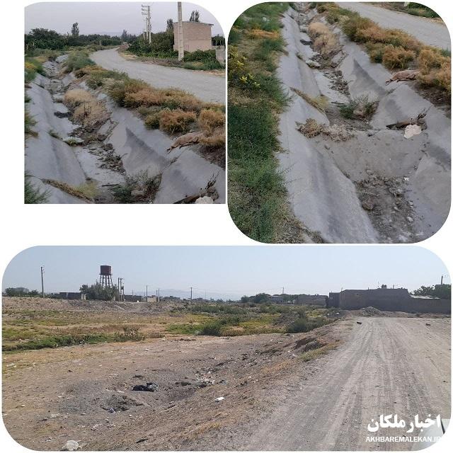کانال های بی آب در شهرستان ملکان!