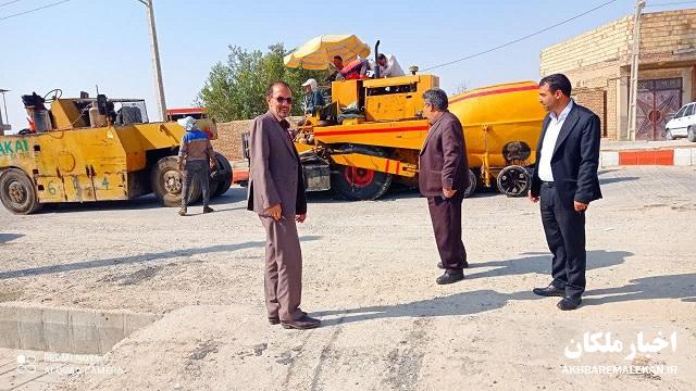 نمره قبولی معاون عمرانی فرماندار ملکان به عملکرد شهردار مبارکشهر