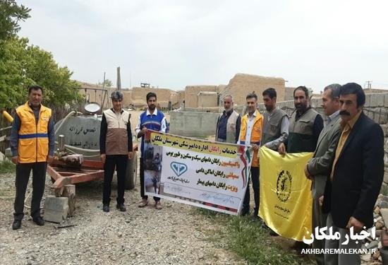واکسیناسیون هاری دام و طیور در روستاهای قاشقچی، زمان آباد، حوریلر و تازه کند حوریلر