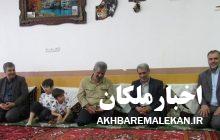 دیدار فرماندار ملکان با خانواده شهدا و جانبازان