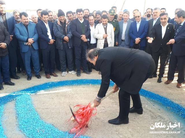 عملیات اجرایی تصفیه خانه فاضلاب شهر ملکان با ۲۵۰ میلیارد تومان اعتبار آغاز شد