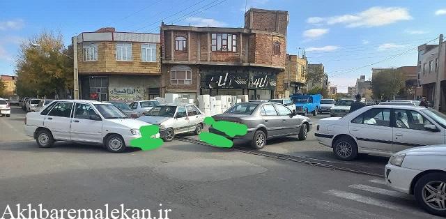 وضعیت نامناسب ترافیک در تقاطع خیابان های معلم جدید و آزادی در ملکان!