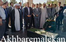 تجدید بیعت مسئولین شهرستان ملکان با شهدای والامقام بمناسبت هفته دولت
