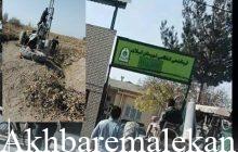 توقیف یک دستگاه تراکتور حفاری غیرمجاز در اراضی روستای محسن‌آباد لیلان