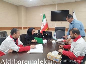 تشکیل جلسه بررسی هزینه‌های درمانی در جمعیت هلال احمر شهرستان ملکان