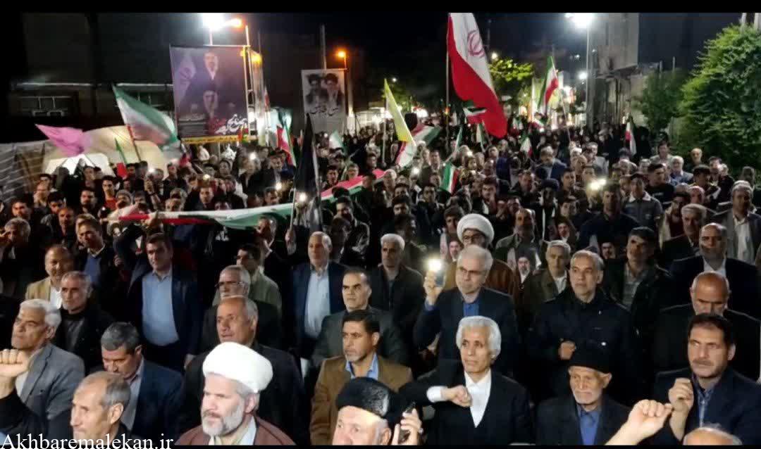 هفتادو سومین حضور حماسی مردم ملکان در بیعت با رهبر معظم انقلاب