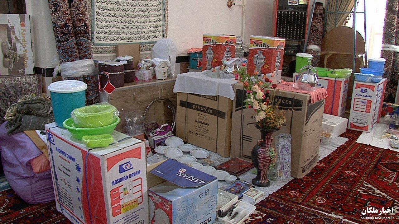 اهدای ۴۶ سری جهیزیه بین نوعروسان شهرستان ملکان