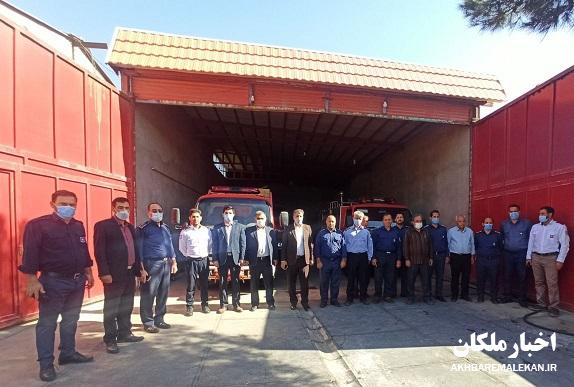 تجلیل فرماندار ملکان از خدمات آتش نشان ها