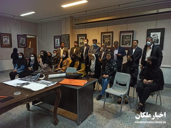برگزاری ورکشاب و نمایشگاه طراحی سیاه قلم در ملکان