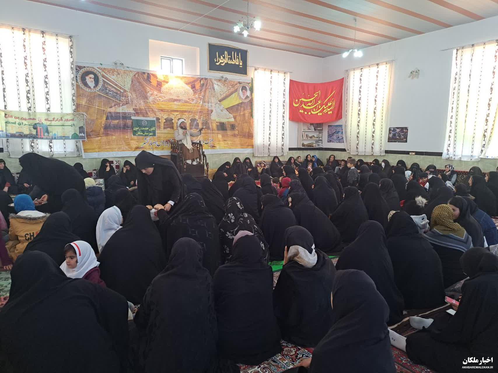 گرامیداشت سالگرد شهادت حاج قاسم سلیمانی توسط بانوان رضوی ملکان