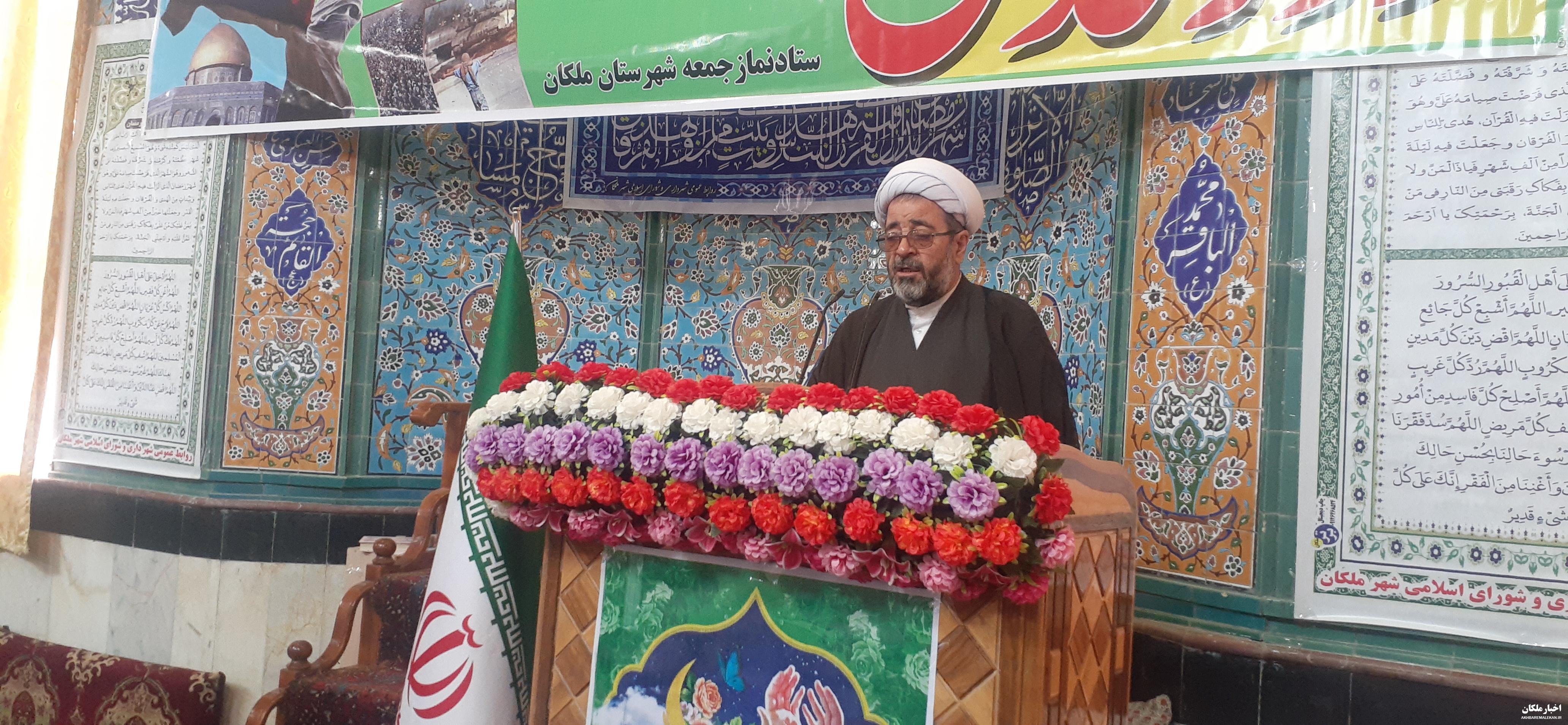 قدردانی امام جمعه ملکان از حضور پرشور مردم در راهپیمایی روز قدس و انتقاد از تاخیر در معرفی مدیرکل جدید آموزش و پرورش استان
