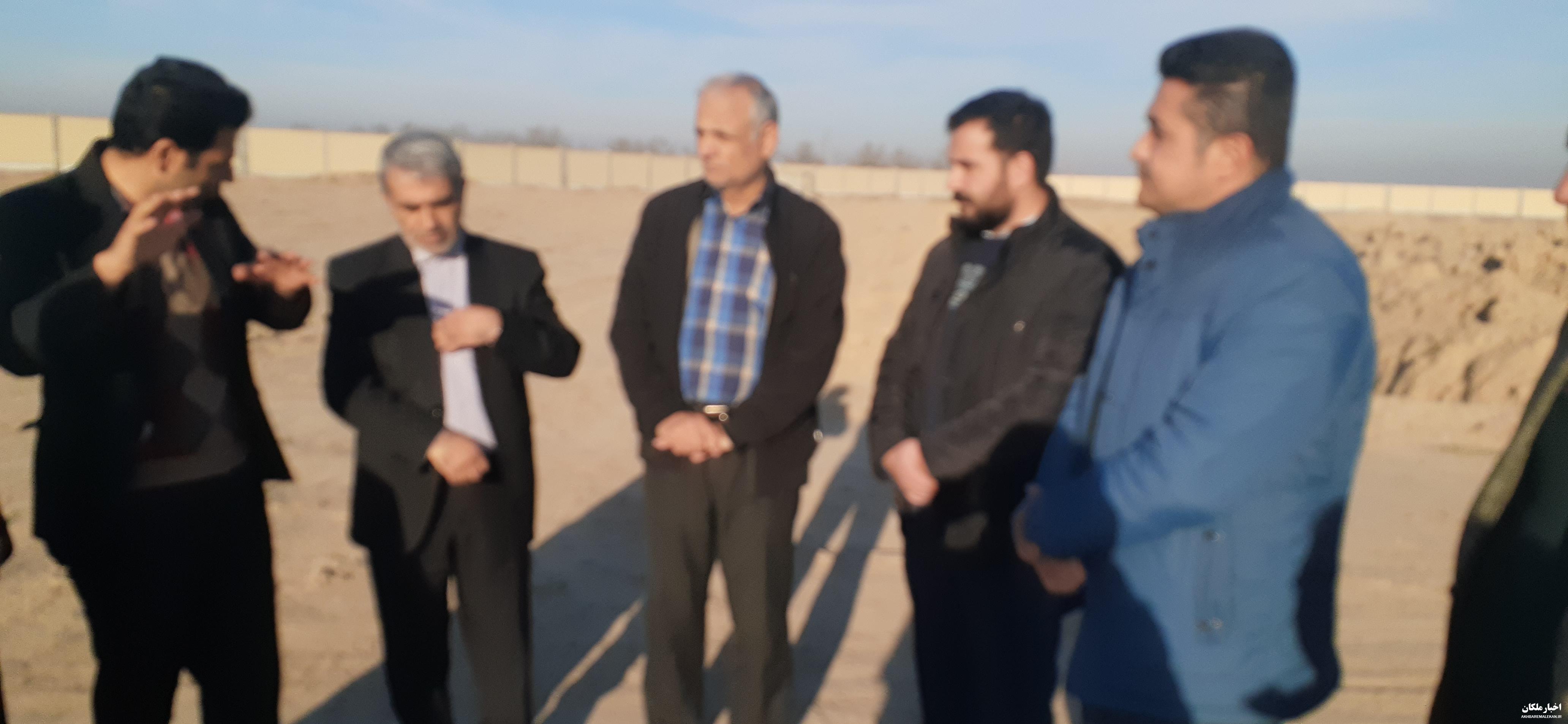 بازدید فرماندار ملکان از تصفیه خانه فاضلاب